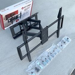 (New) $39 Large Swivel 37-75” TV Wall Mount Bracket, VESA 600x400mm, Max Weight 110 LBS