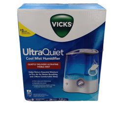 Vicks 1.2 Gallon Capacity Ultrasonic Humidifier Cool Mist Humidifier

