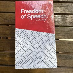 Freedom of Speech: The Fun Kind | Adult Party Game | New & Sealed