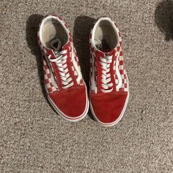 Red Checkered  Vans