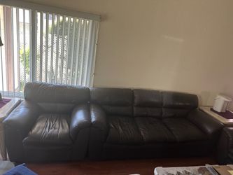 Leather sofa