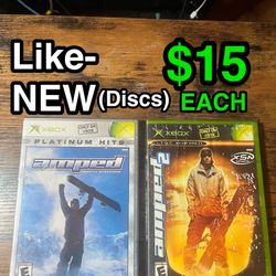 🏂 Like-NEW Amped Freestyle Snowboarding 1 & 2 – Original Xbox Games ($15) 🏂