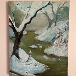 Winter Landscape Painting