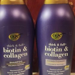Ogx shampoo and conditioner 25.4 Oz bundle