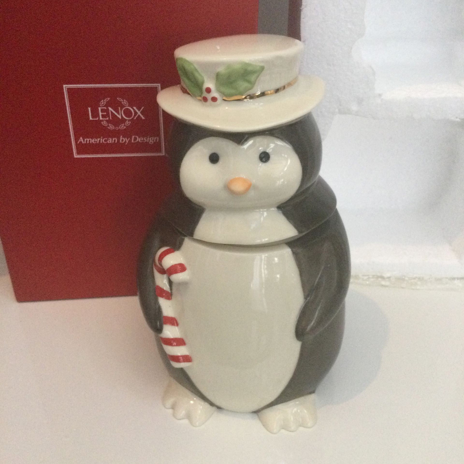 Lenox Penguin Jar