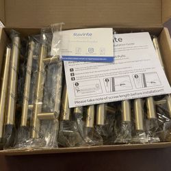 35pc Champagne Gold Cabinet Handles - 5in