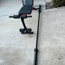 Bench And. 7ft  45lb Olimpic Bar 