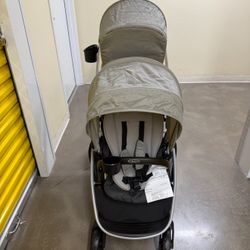 Brand New Graco Ready to Grow LX 2.0 Double Stroller Bench Standing Platform