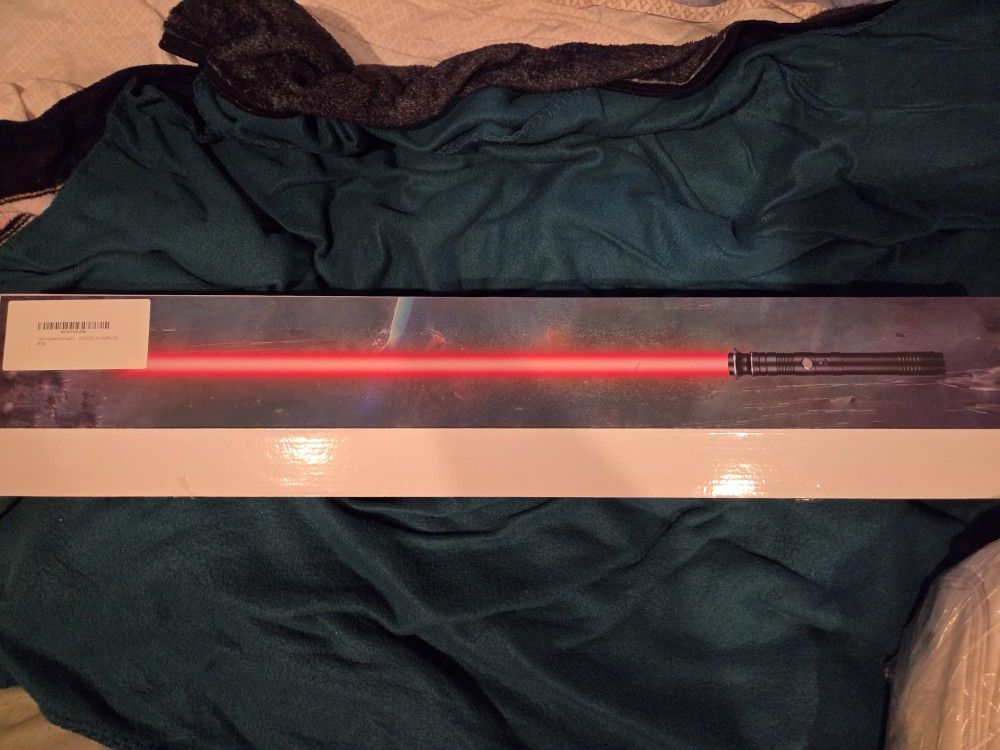 Lightsaber with Metal Hilt, Rechargeable Light Saber, Durable PC Blade Tube, 12 Colors, FX Sounds, Flash on Clash, Smooth Swing, USB Cable Included