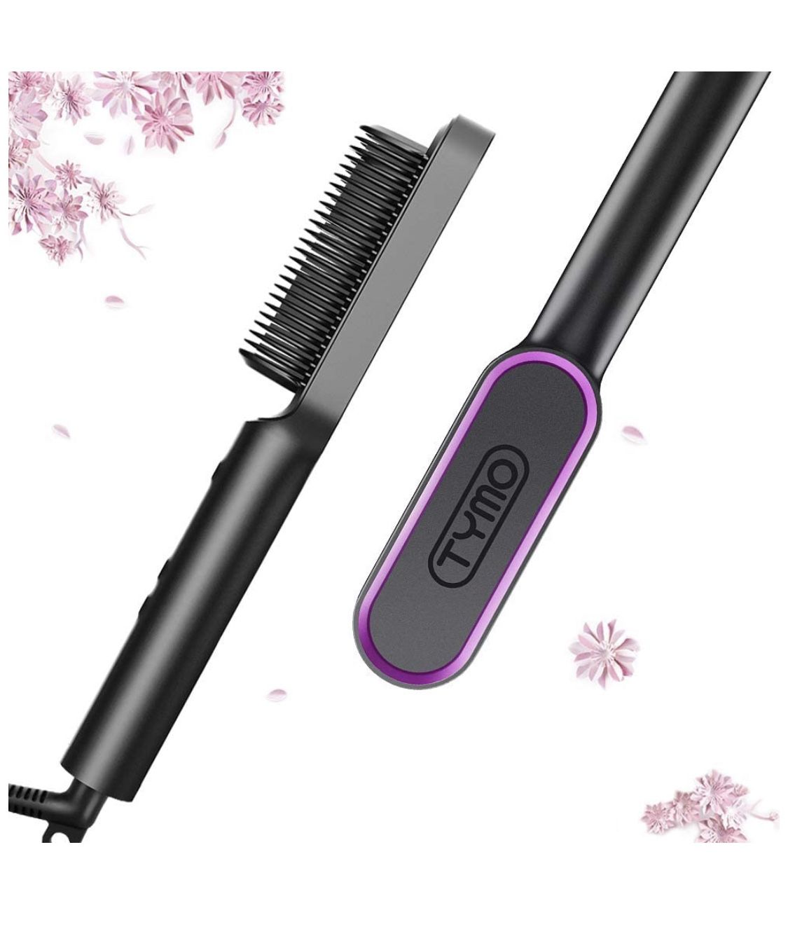 Tymo HC100 Hair Straightener Brush - Black