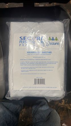 Secure Personal Care Waterproof Sheeting 39x75