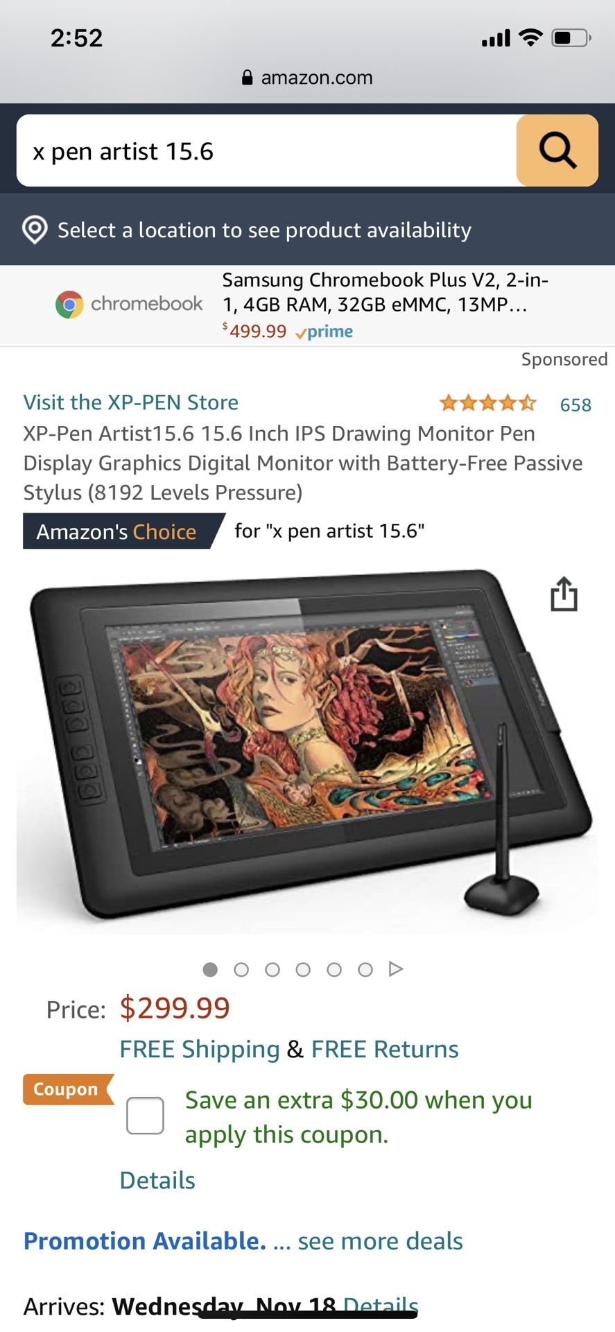 X pen artist 15.6
