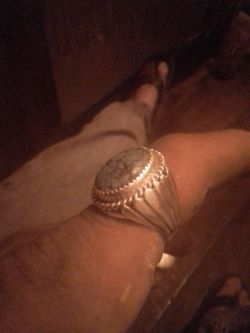Navajo Indian silver ring