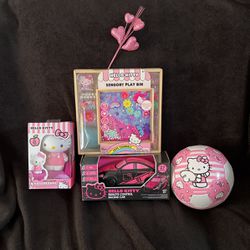 Hello Kitty Remote Control Racing Car -or 8 “ Ball ⚽️-play Bin-Hoverboard-More Hello Kitty In Profile 😎 $15 EACH!  Or $40 For All 