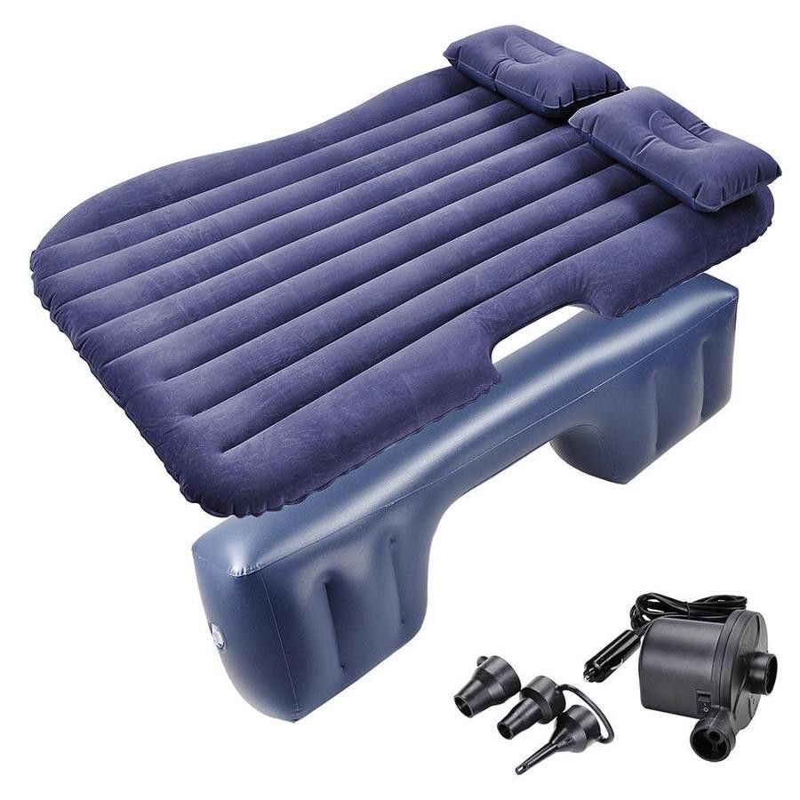 Inflatable Mattress Backseat Air Bed Pillow with Pump Portable Car RVs Camping