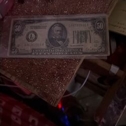 1928 50 Bill Payable Gold