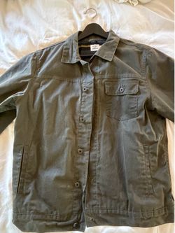 Flint and Tinder Waxed Trucker Jacket-Forest Green XL
