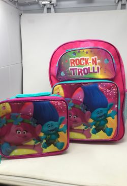 TROLLS 16” Backpack & LunchBag Set