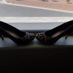 Calvin Klein cheetah print heels