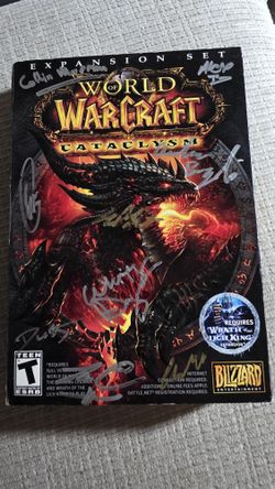 Signed World Of Warcraft Cataclysm Box