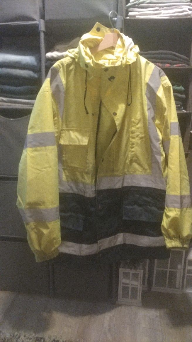 Reflective Winter Rain Jacket