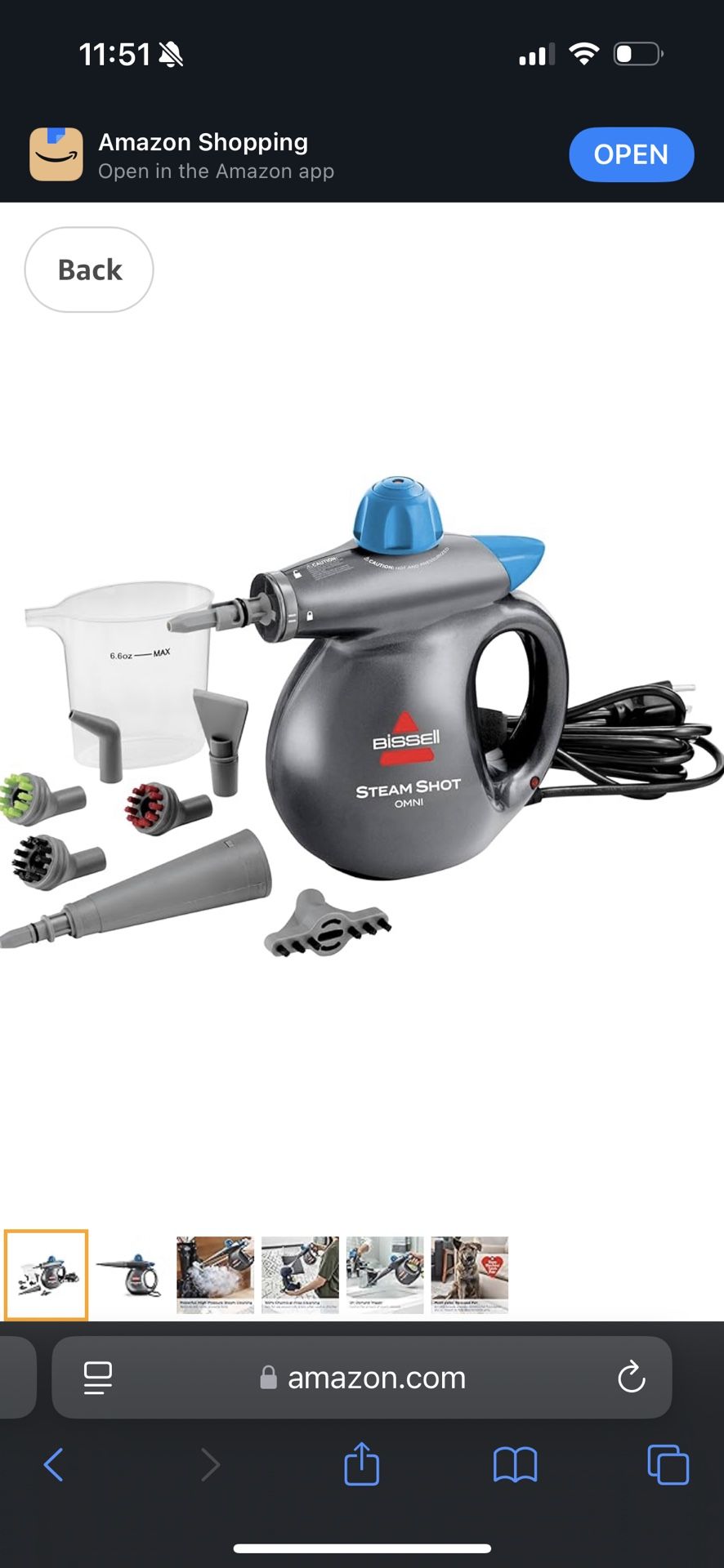 Bissell Steam Shot Cleaner