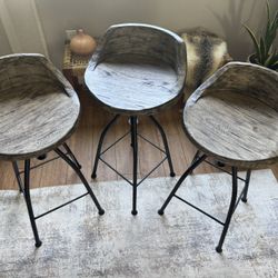 3 Uttermost Casual Dining Kairu Wooden Bar Stool