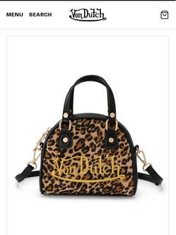 Von Dutch leopard print bag.