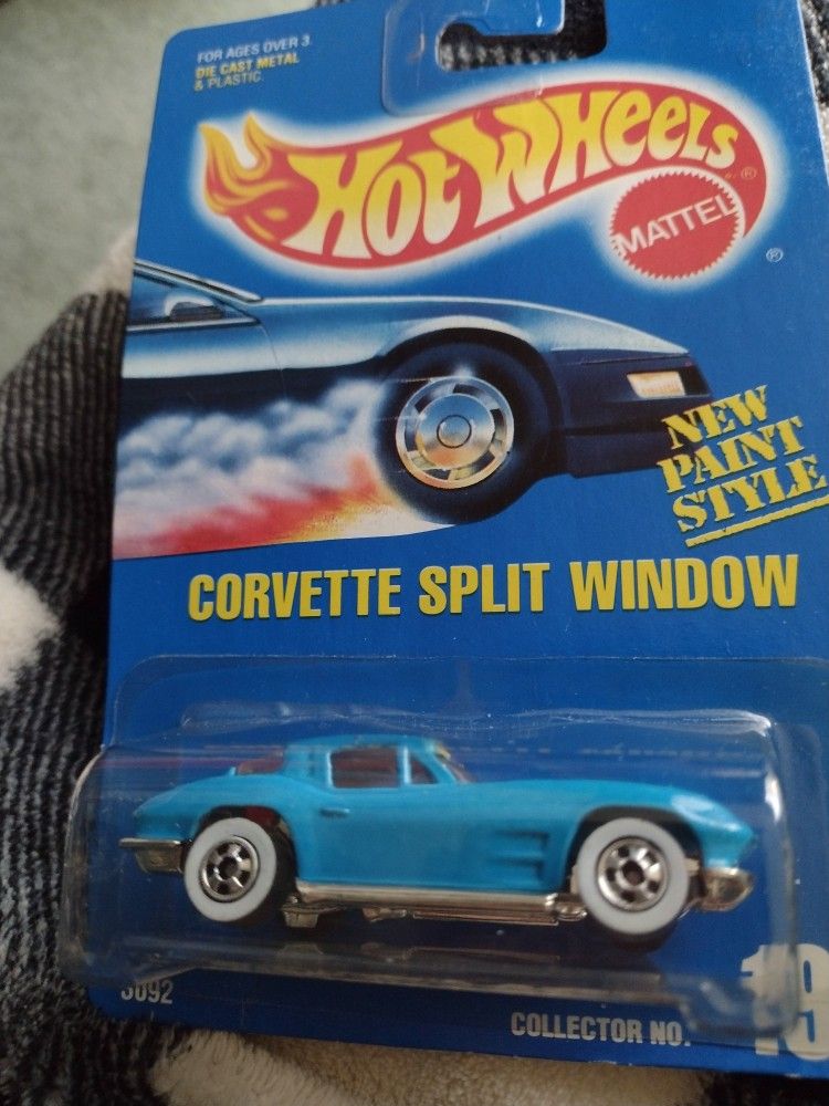 Hot Wheels Vintage Corvette Split Window Blue 34 Year Old Hot Wheel. Cash Porch Pickup Redmond