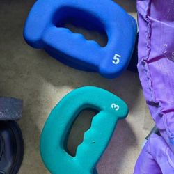 Two 5 Lb And Two 3 Lb Weights 