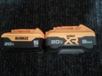 DeWalt 20v XR batteries