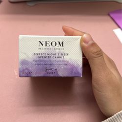 NEOM Perfect Nights Sleep Scented Candle Lavender Basil Jasmine 2.6oz 75g NEW