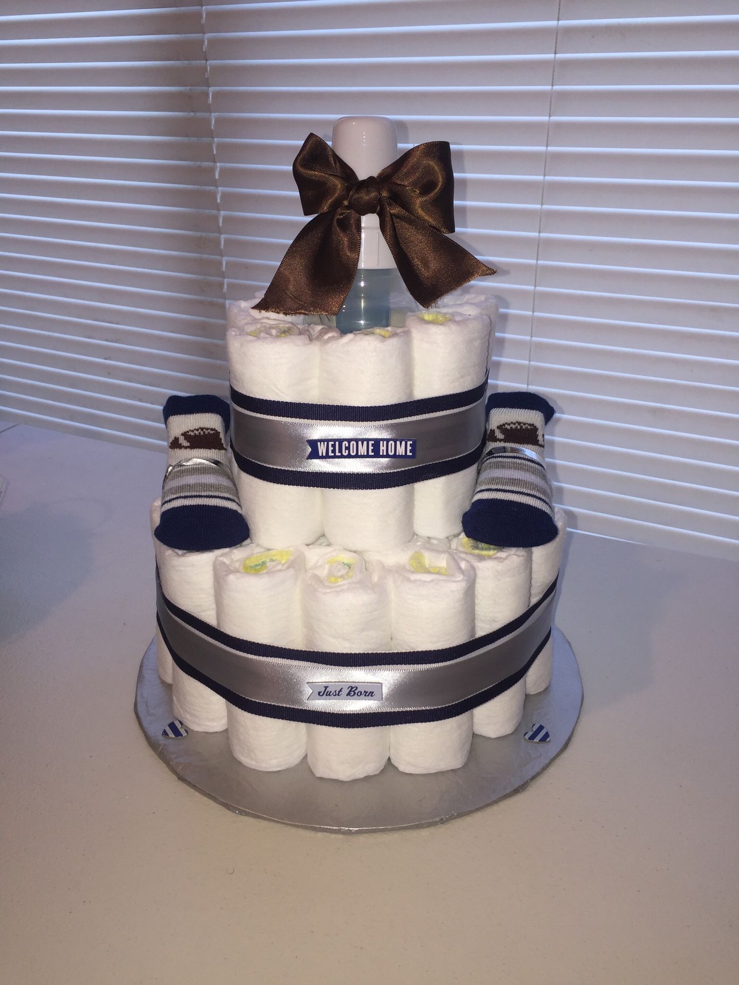 Diaper Cake for Newborn Babies - New Parents Gift