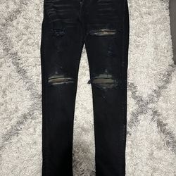 Camo Amiri MX1 Black Denim