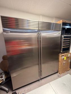 Sub Zero Column Refrigerator 72"Inch Side By Side Stainless Steel