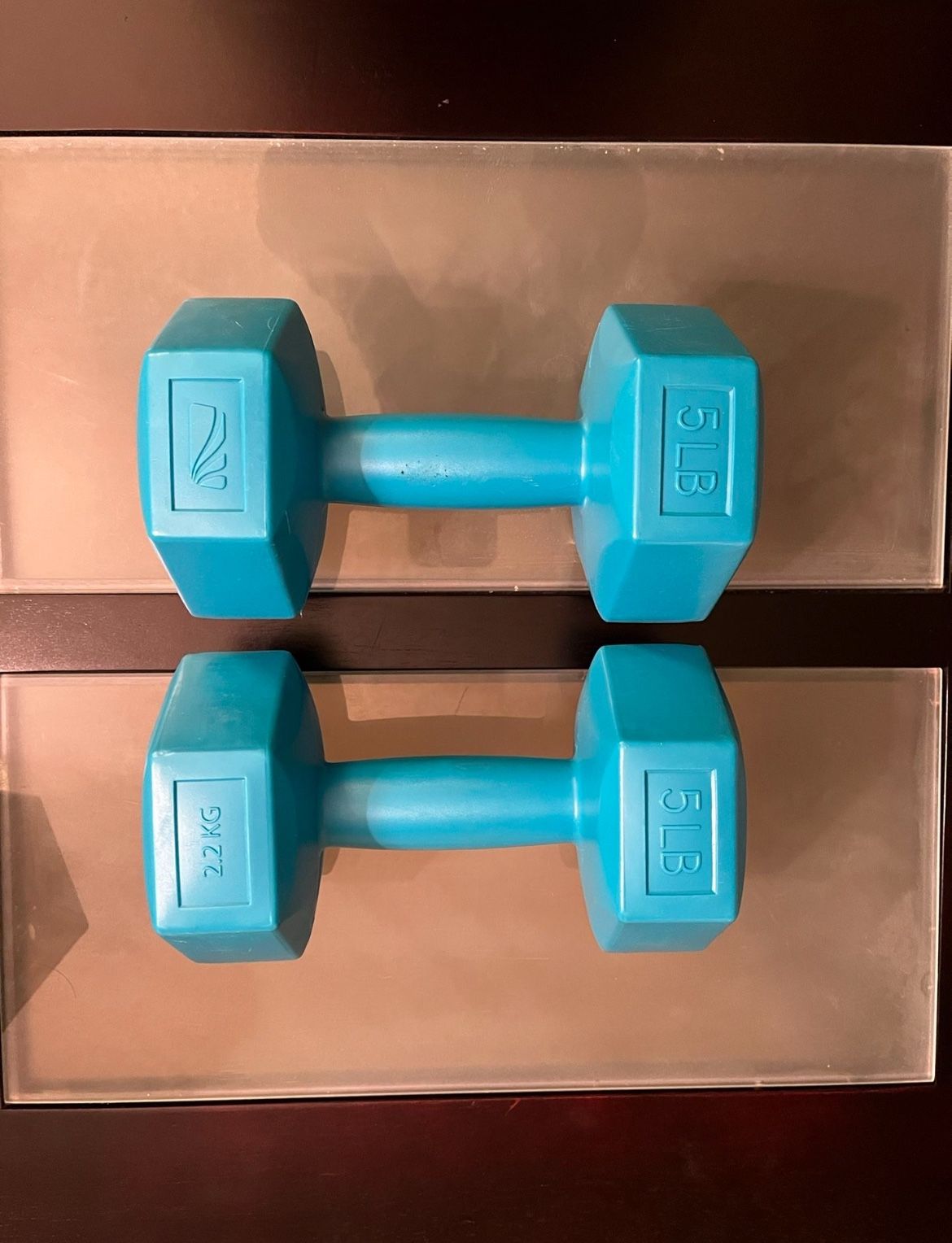 Gym Dumbbell Hexagon Hand Weights, 5 lb Pair - 10 lb Total (Pick upπ In Bellevue) *Check out my Other Posts π