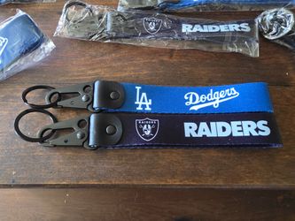 RAIDERS & DODGERS SHORT LYNARD KEYCHAINS