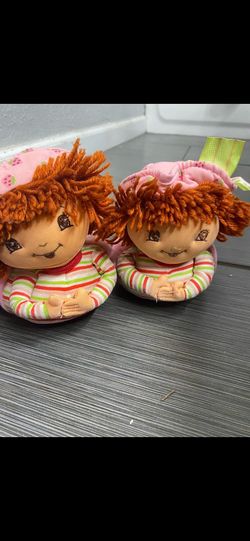 Strawberry shortcake slippers kids vintage