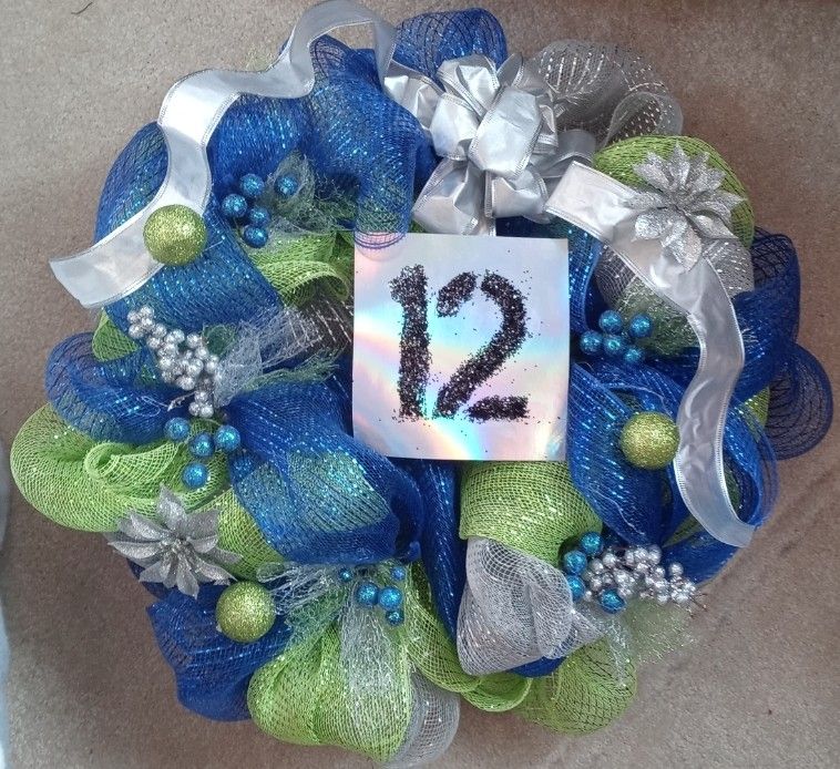 Seahawks Wreath