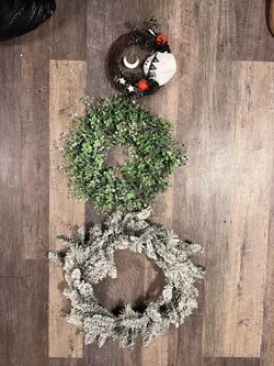 3 Decorative Door Wreaths