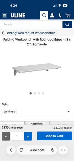 Folding Wall Mount Workbench