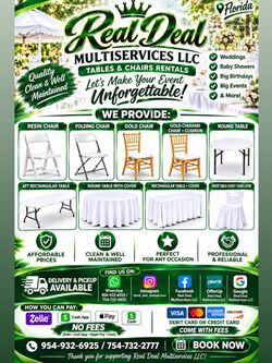 Table and chair and cover