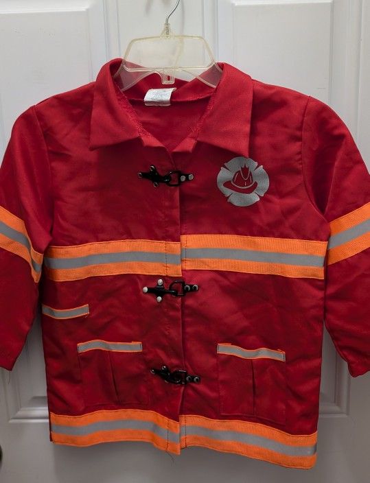 Red Fireman Coat as a Halloween Costume by Imaginarium size 3-6
