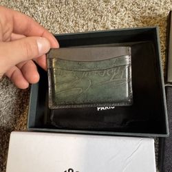 Berluti Cardholder Scritto - Dark Green