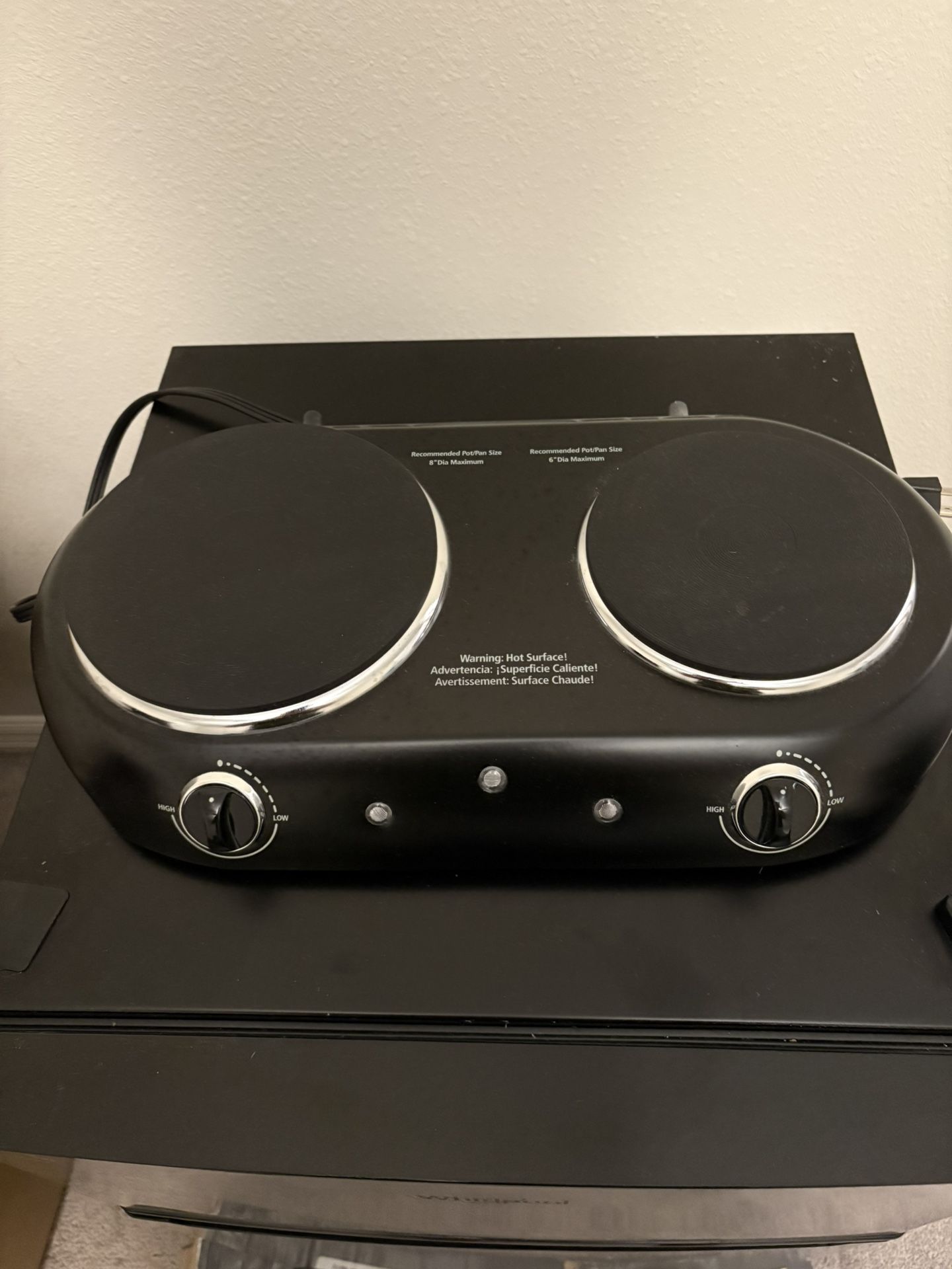 Double Burner Cooktop