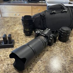 Nikon D40X Camera With Lenses