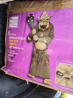 8 FT Wicked Woods Giant-Sized Animated LED Tumble the Troll