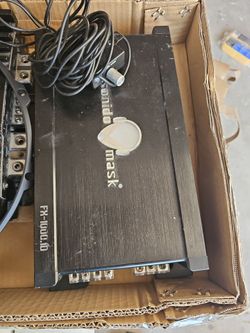 Sonido Mask FX-1000.1D Class D Monoblock Amp - Rated 890W RMS". (Putt