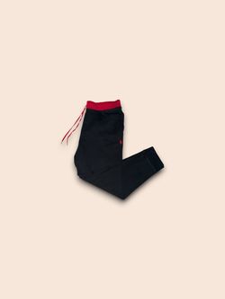 Polo Ralph Lauren embroidered pony tapered sweatpants black & red mens XL
