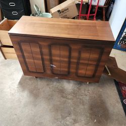 Old Sewing TABLE AND CABINET 
